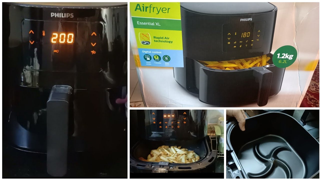 ندمت إنى مجبتهاش من زمان☺️ وأخيرا نورت مطبخي#القلاية الهوائية فيليبس#PHILIPS_Airfryer_Essential_ XL
