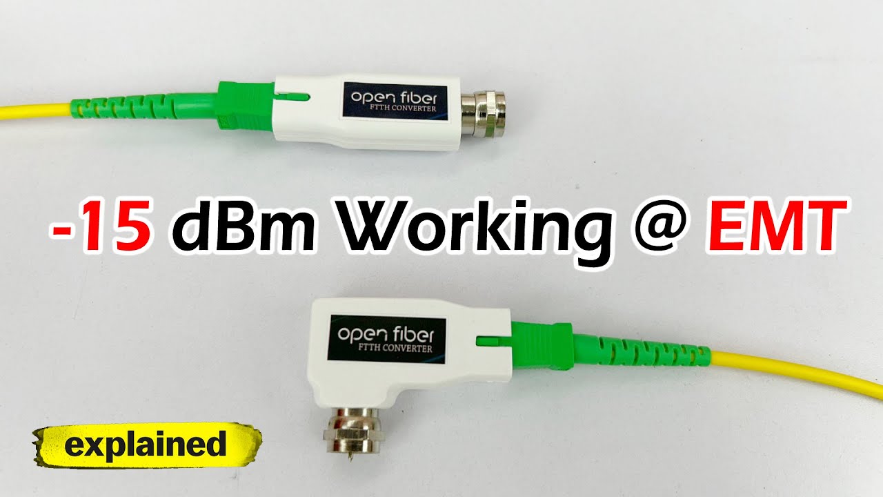 -15 dBm FTTH Working using EMT | Open Fiber FTTH Explained - PART 2