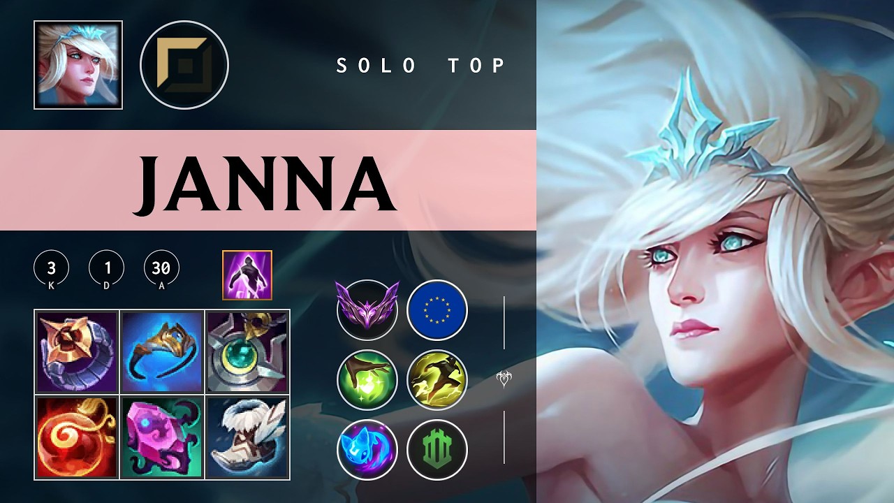 Janna Top vs Fiora - EUW Master Patch 26.06