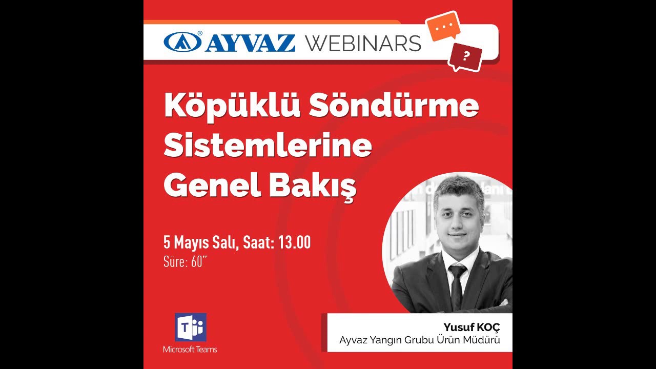 Köpüklü Söndürme Sistemlerine Genel Bakış - 05.05.2020