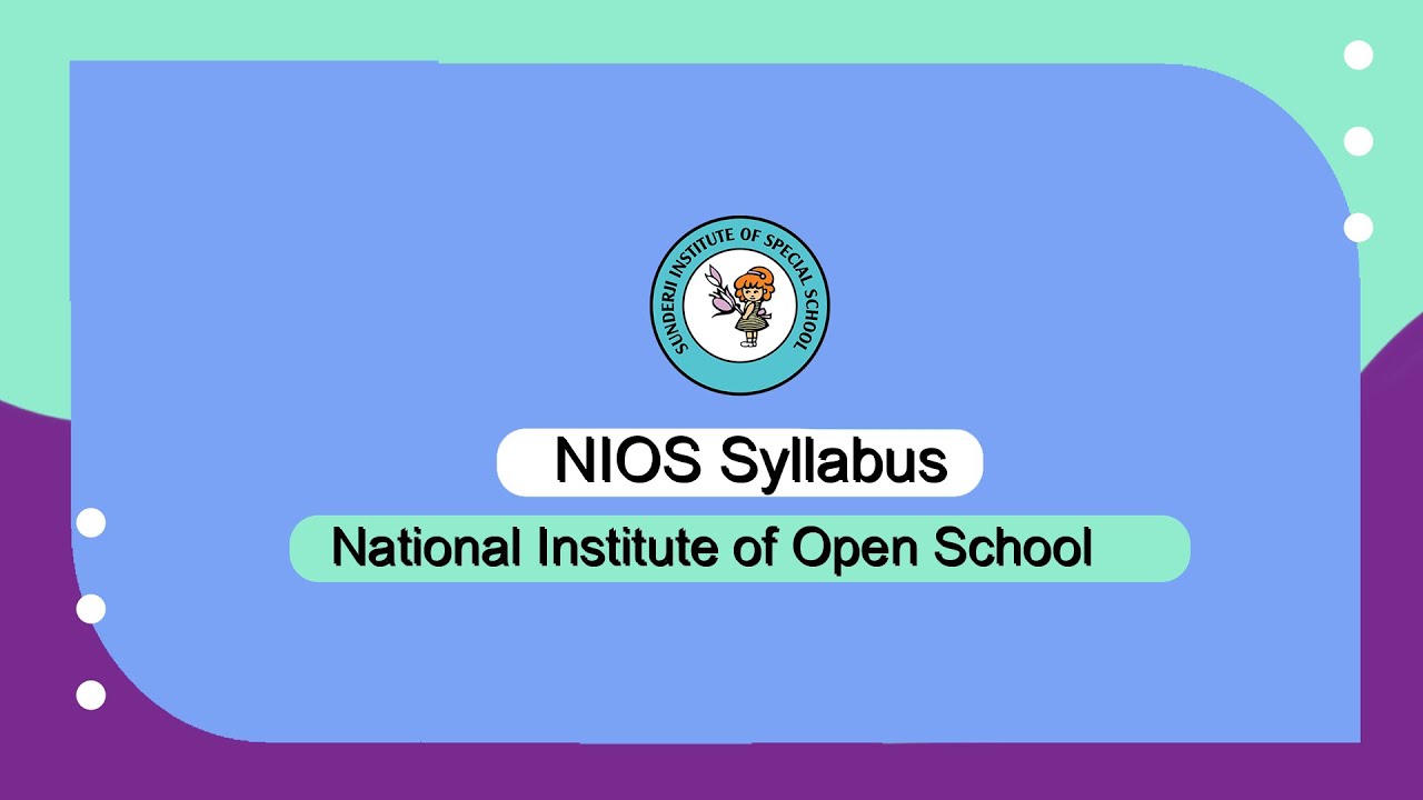 NIOS Syllabus |