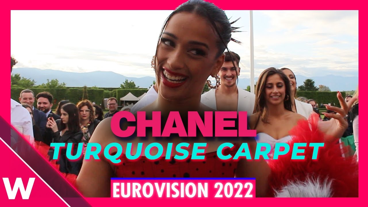 Chanel (Spain) @ Eurovision 2022 Turquoise Carpet Opening Ceremony | Interview