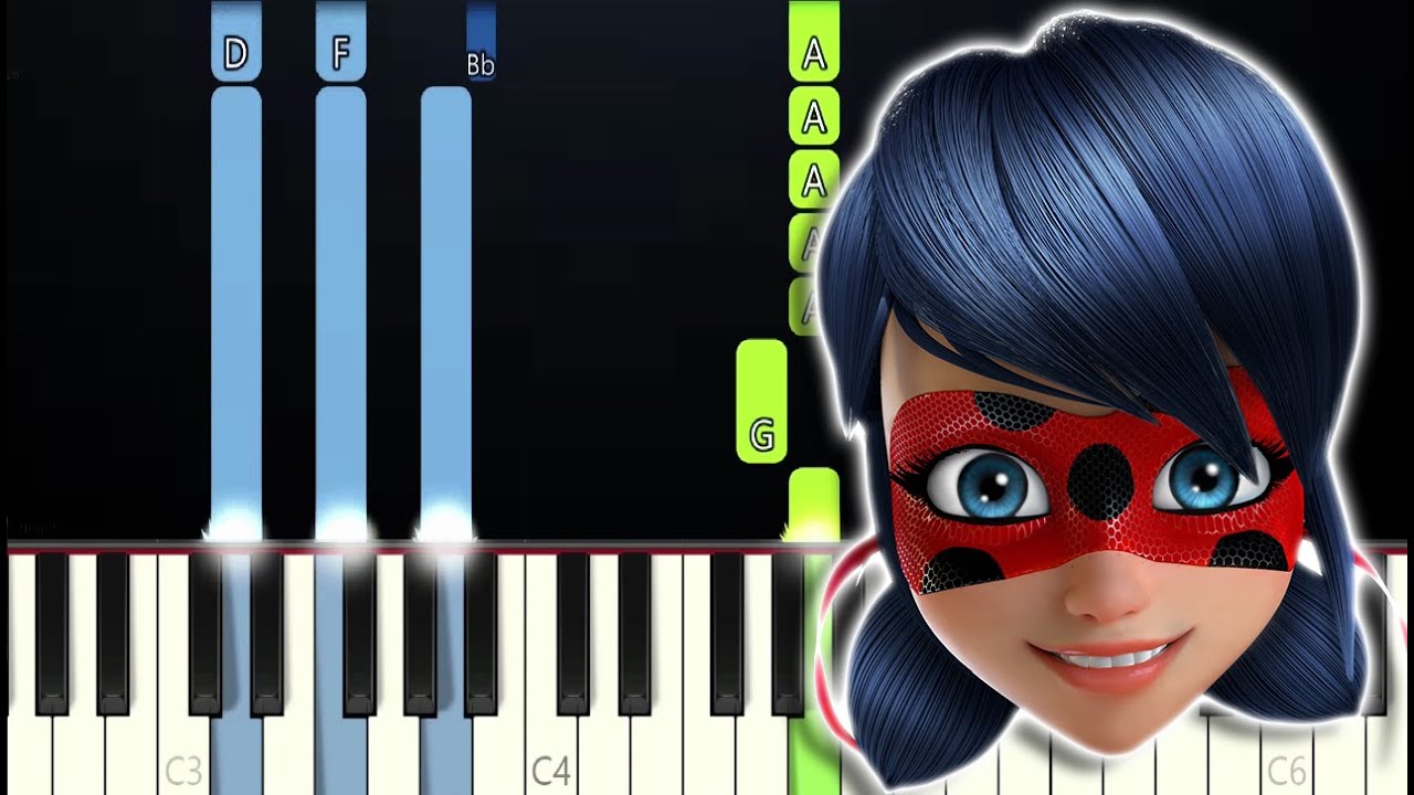 COURAGE IN ME - LOU - Miraculous- Ladybug & Cat Noir (Piano Tutorial)
