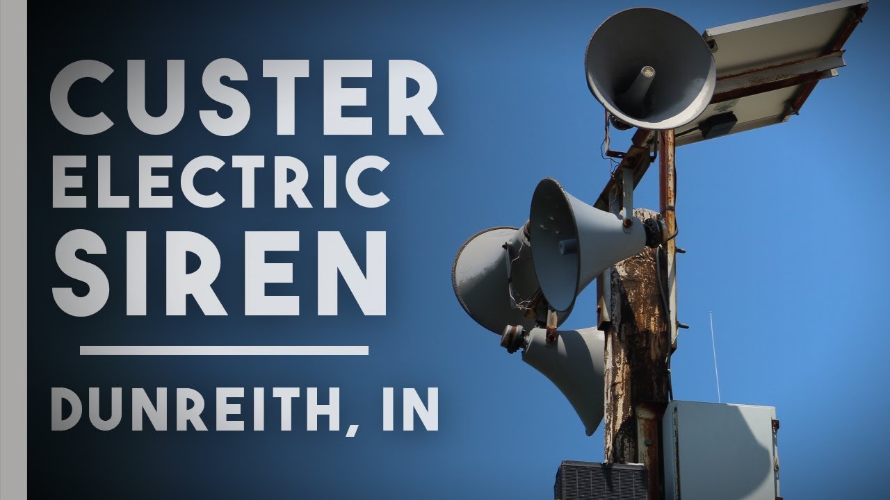 Custer Electric Siren | Full Alert | Dunreith, IN (Henry Co.Tornado Siren Test)