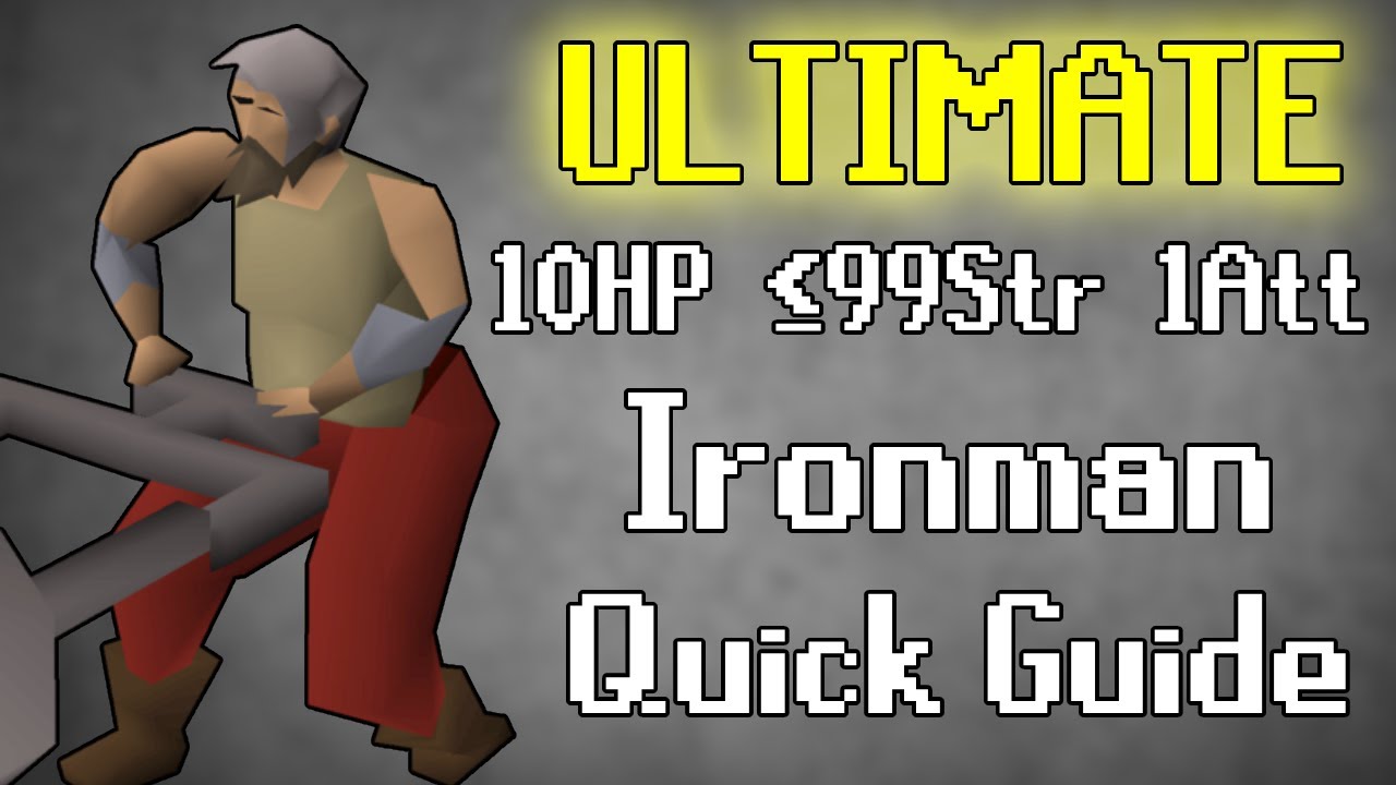 Ironman ULTIMATE 10HP Pump Quick Guide - OSRS (2022) 1Att, &le; 99Str, 10Hp | Old School RuneScape