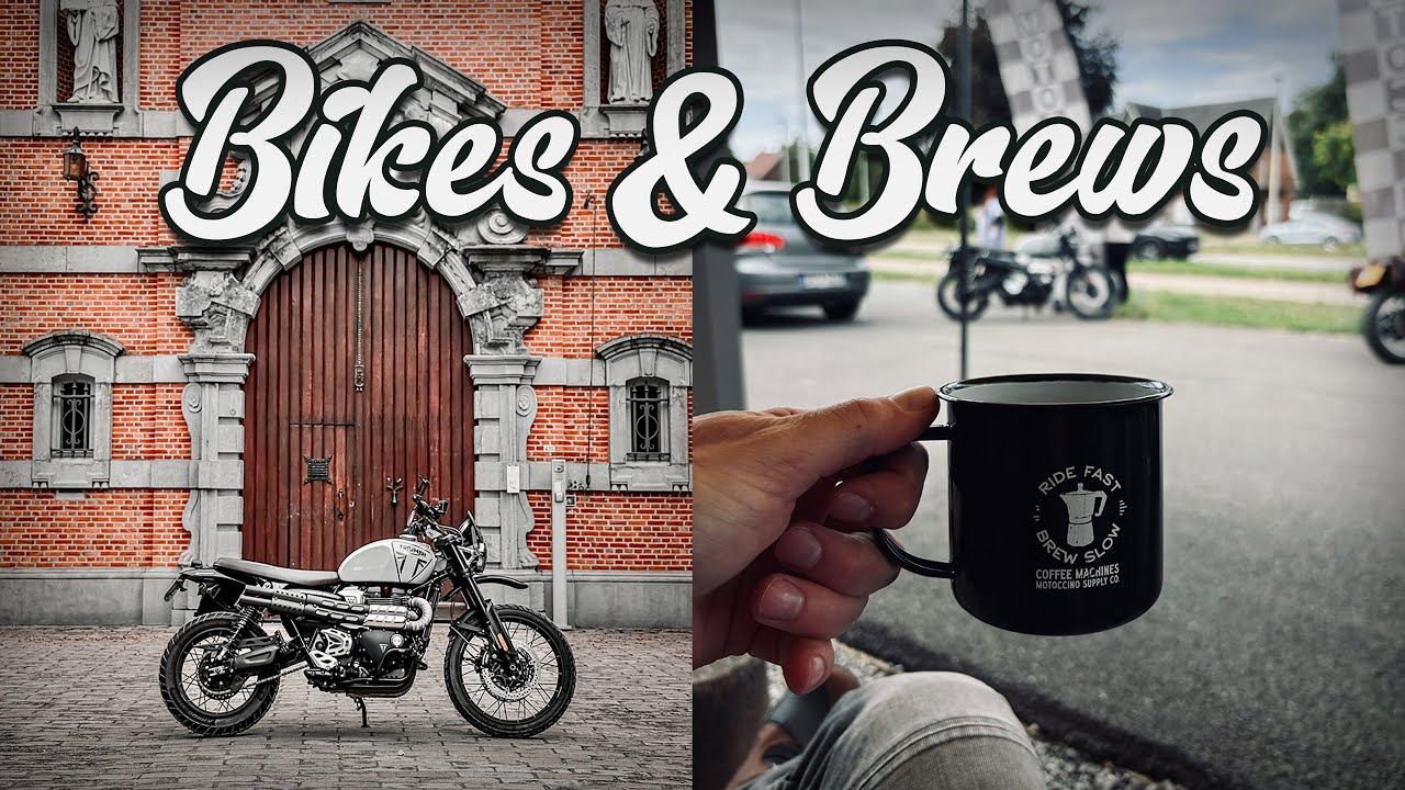 Visiting the Westmalle Brewery and Motoccino near Antwerp | TRIUMPH SCRAMBLER 1200X | Raw Sound