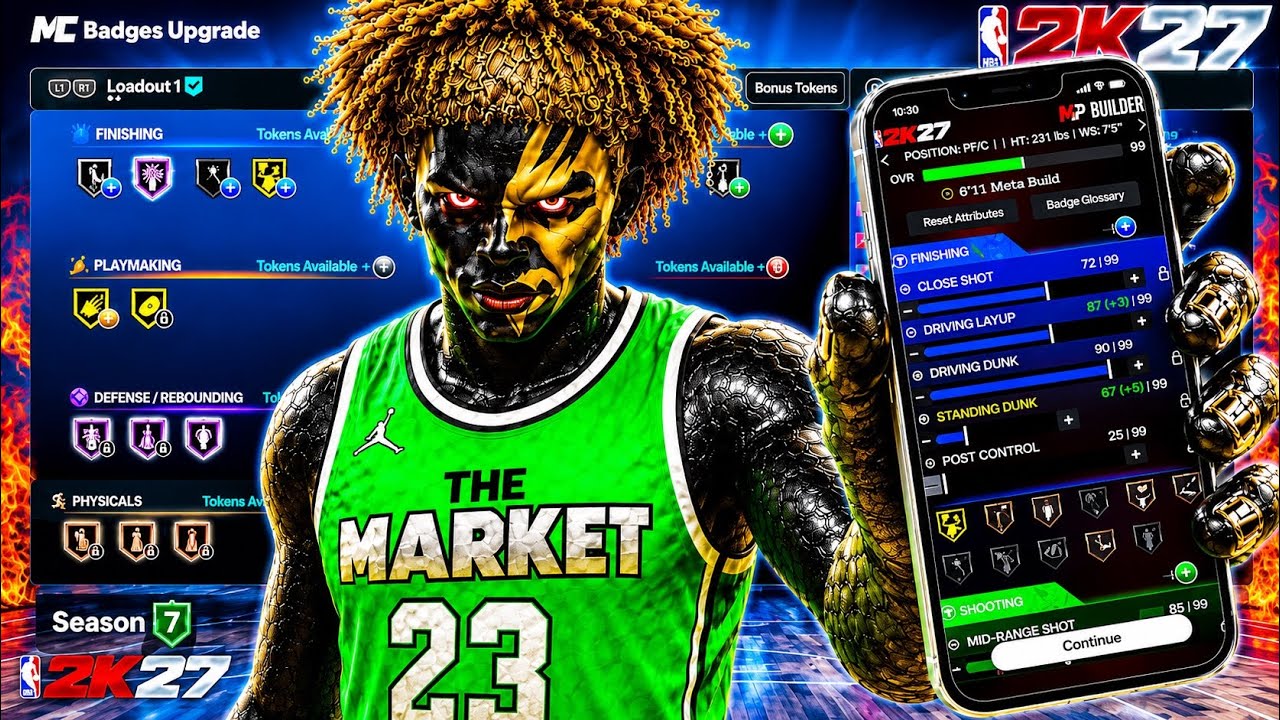 BEST DAY 1 CENTER BUILD to DOMINATE REC & CREW HQ on NBA 2K27 (ZERO CAP BREAKERS)