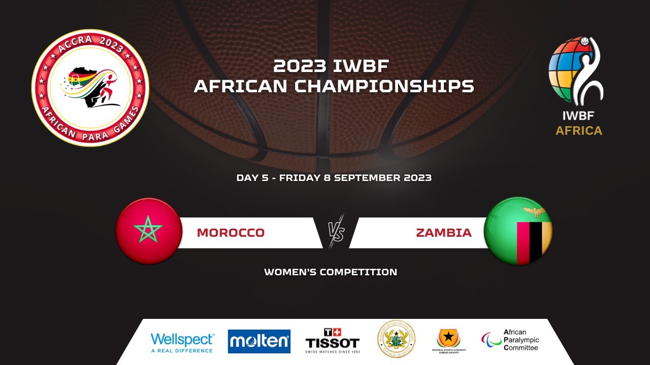 2023 African Para Games | Day 5 Morocco v Zambia | Wheelchair Basketball Women's Competition