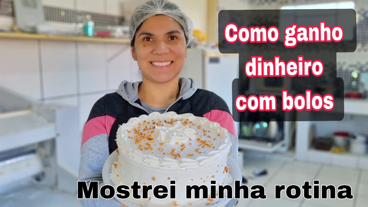 Como ganho dinheiro com bolo em casa. Minha rotina real
