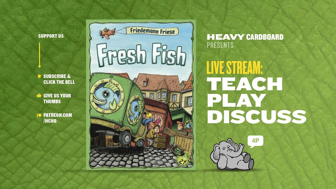 Fresh Fish - 4p Teaching, Play-through, & Roundtable by Heavy Cardboard