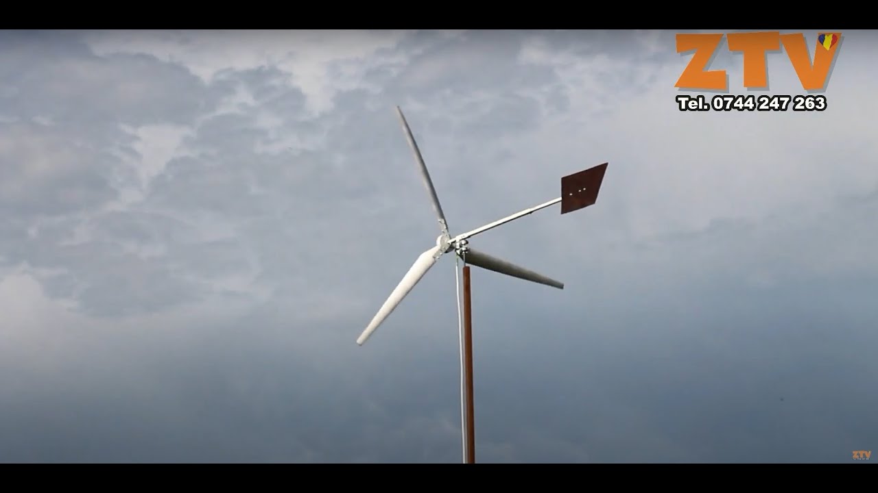 Un pompier salajean si-a construit o turbina eoliana