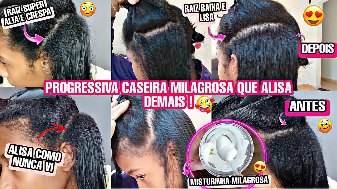 PROGRESSIVA CASEIRA MILAGROSA!!  ALISA COMO NUNCA VI ANTES,RAIZ GRANDE E CRESPA,RESULTADO BOI LAMBEU