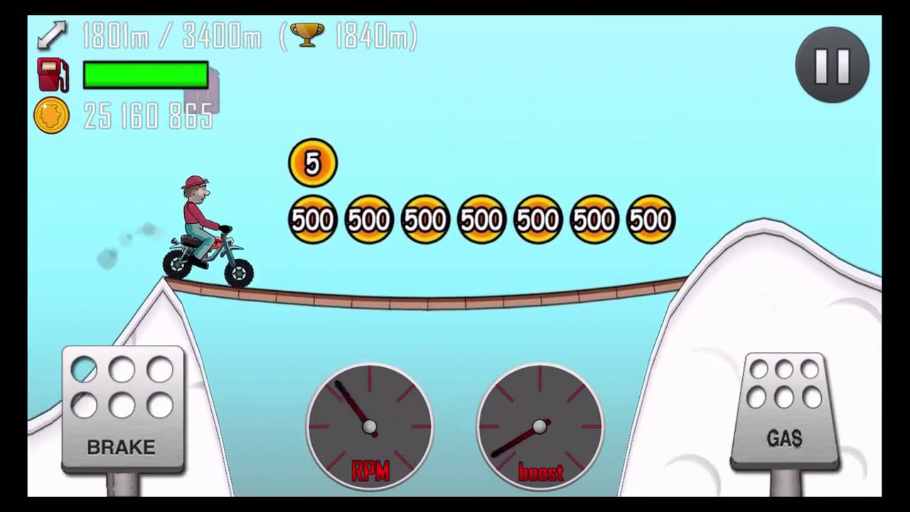 Hill Climb Racing MINIBIKE (Fully Upgraded) GamePlay HD