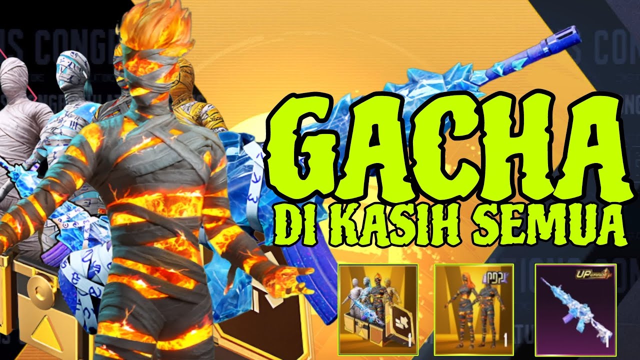 GACHA SKIN MUMMY INFERNO FIEND TERBARU‼️🔥 DI KASIH SEMUA REWARDS YANG BELUM AKU PUNYA⁉️🙀 PUBG MOBILE
