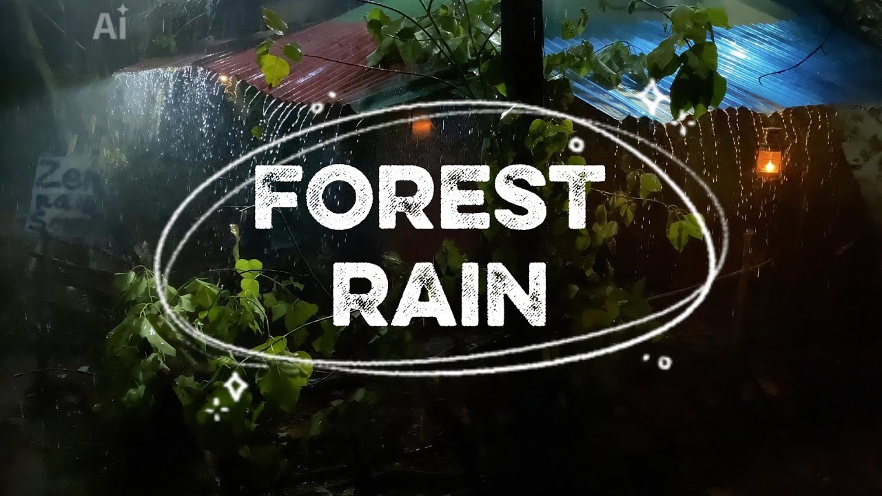 Night Forest Rain Sounds for Sleeping 🌧 Deep Sleep & Insomnia Relief (30 mins)