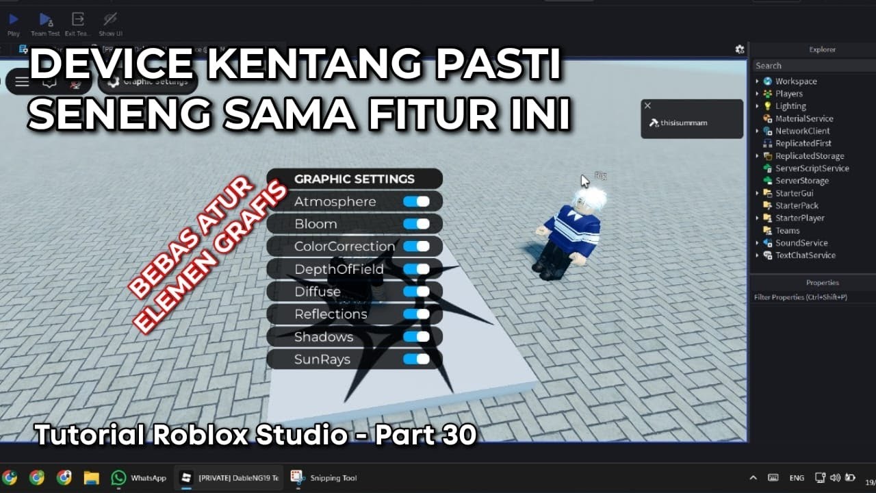 DEVICE KENTANG PASTI SENENG SAMA FITUR INI | Part 30: (Free Model) UI Graphic Settings