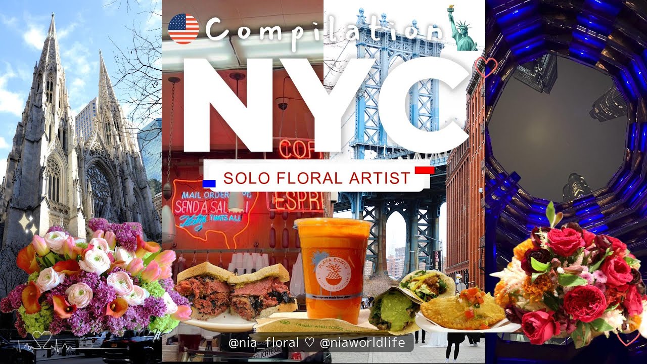 【NYC総集編🇺🇸】ニューヨーク旅を一気見🗽Compilation⭐️【未公開シーンあり(2ヶ所)】Hottest Restaurant&Cafe🍹🌮ラウンジ☕️ Airport mishap!?✈️