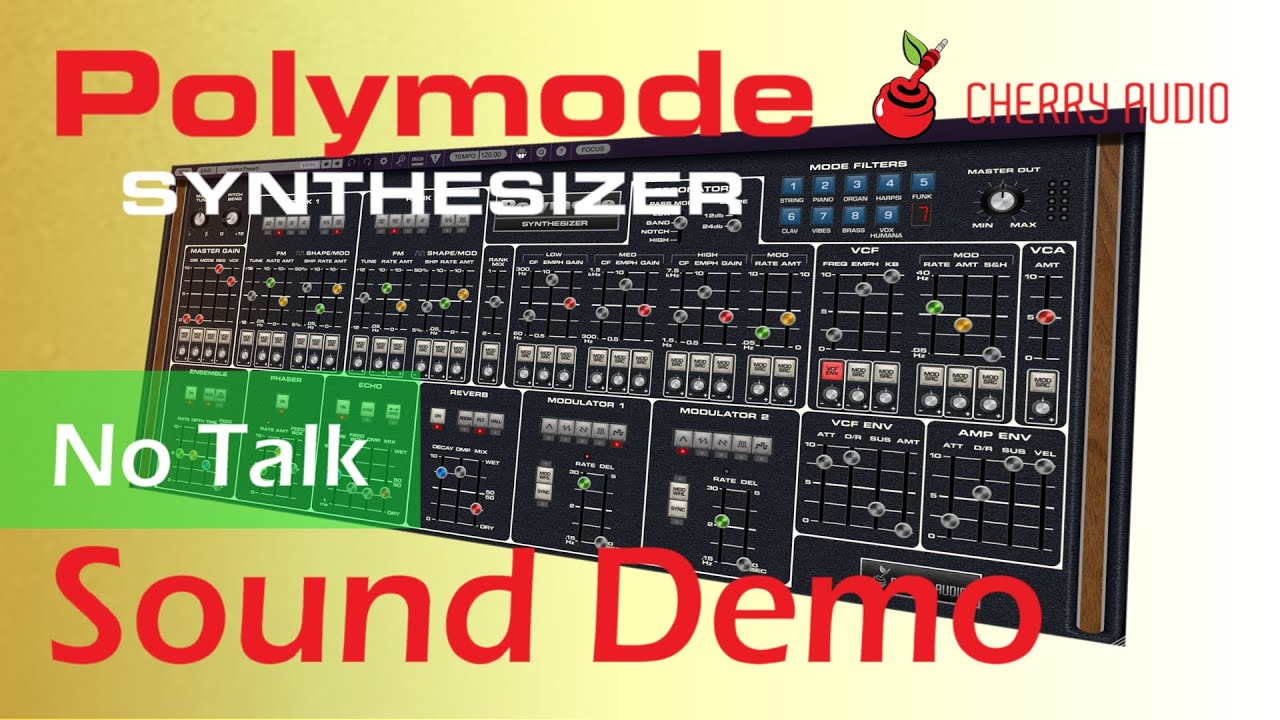Cherry Audio Polymode VST Sound Demo - No Talk