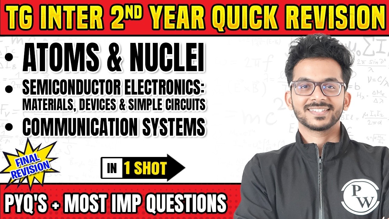 Communication Systems & Other Chapters | TG 2nd Year | Physics | Most Imp Questions & PYQs