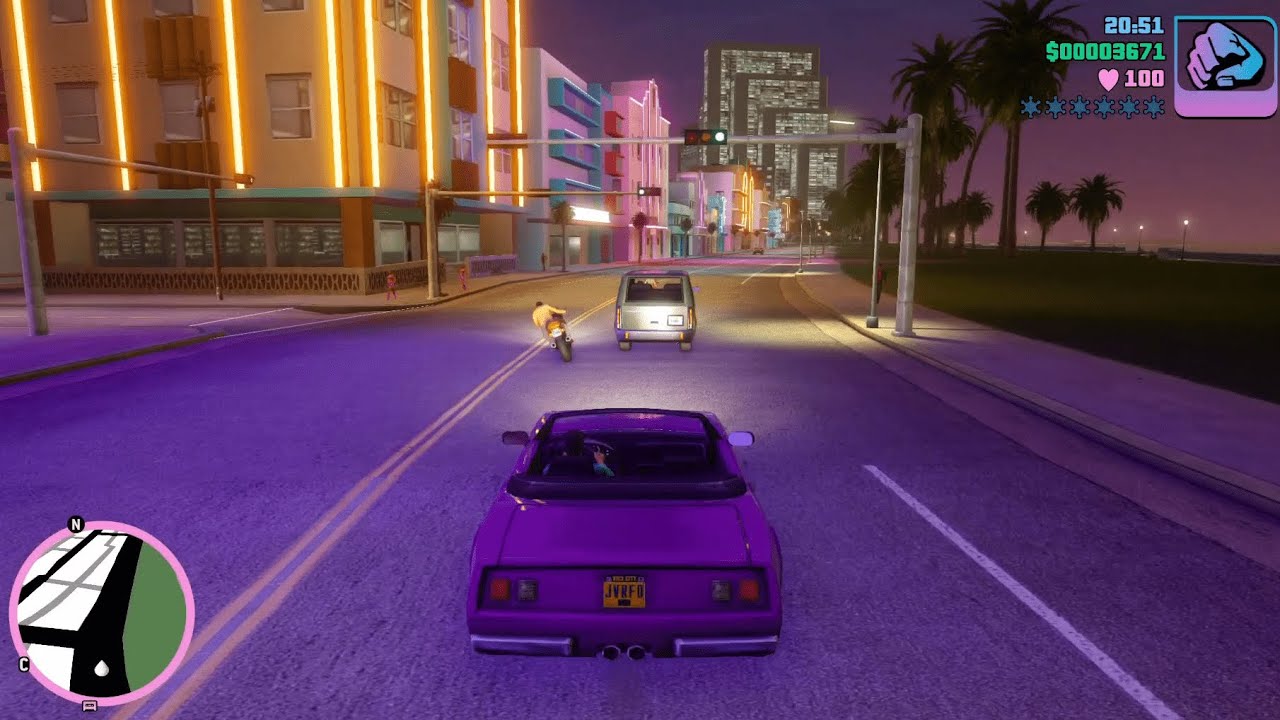 Night City Cruising in GTA Vice City Definitive Edition
