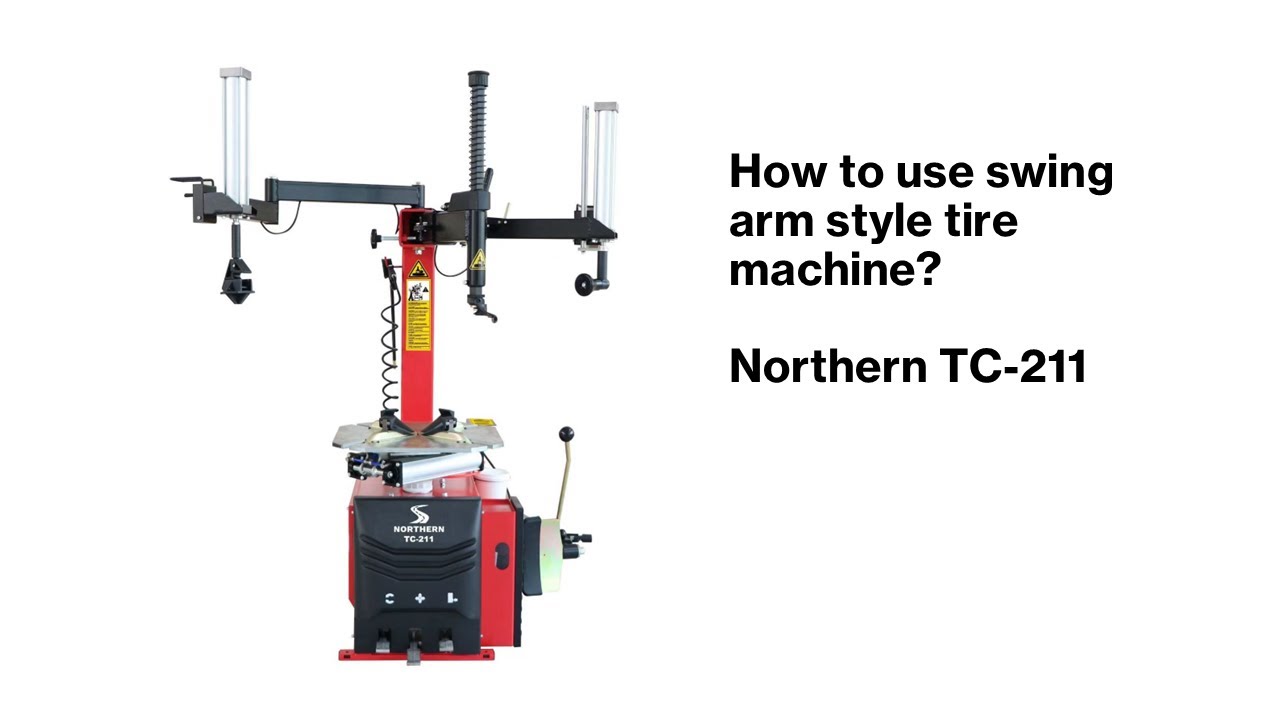 Detailed step of how to use a swing arm style tire machine TC-211
