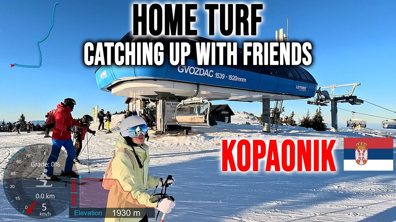 [4K] Skiing Kopaonik, Home Turf - Catching Up with Friends - Ledenice 19c, Serbia GoPro HERO13