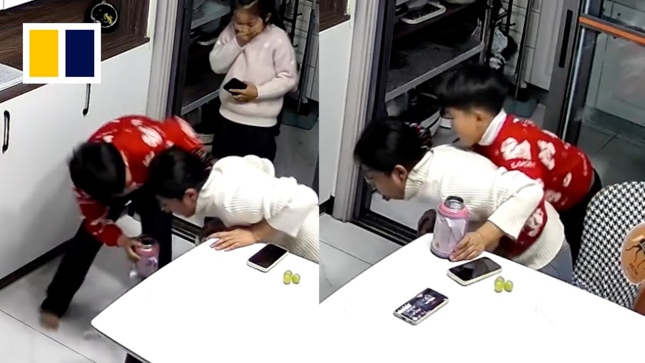 Quick-thinking Chinese boy puts down phone to save choking mother