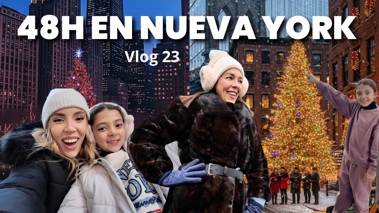 VLOG 23: NUEVA YORK en NAVIDAD!🤭MÍA cumple un SUEÑO🎄