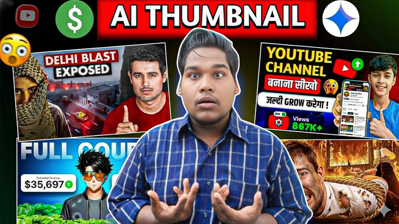 AI Thumbnail Kaise Banaye || How To Make AI  Thumbnail For Youtube Video || Thumbnail kaise banaye 