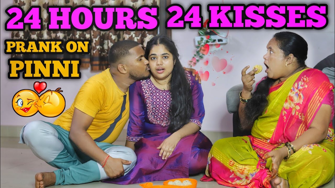 24 HOURS  24 KISSES PRANK ON PINNI || PRANKBOY TELUGU || @Shyawayshop