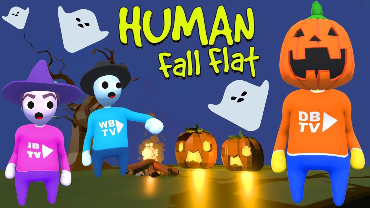 TRAPPED IN A HAUNTED CASTLE IN HUMAN FALL FLAT 👀👻