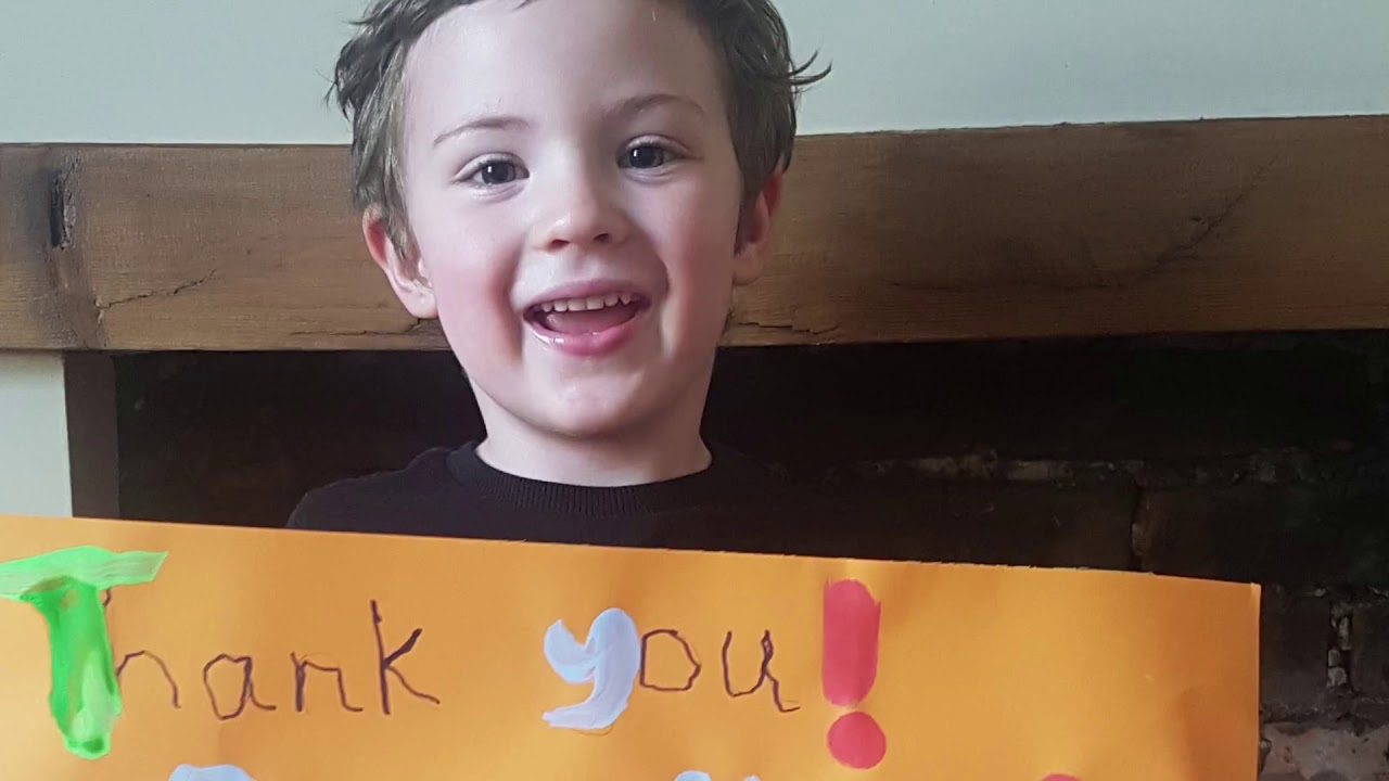 A big hello from the children at Dolau nursery
