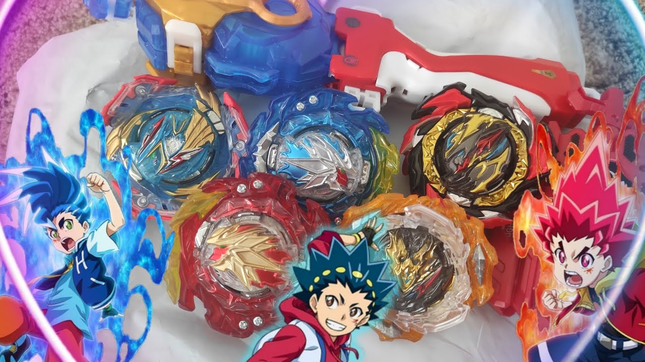Finally I can get the package and mega review of the new beyblades