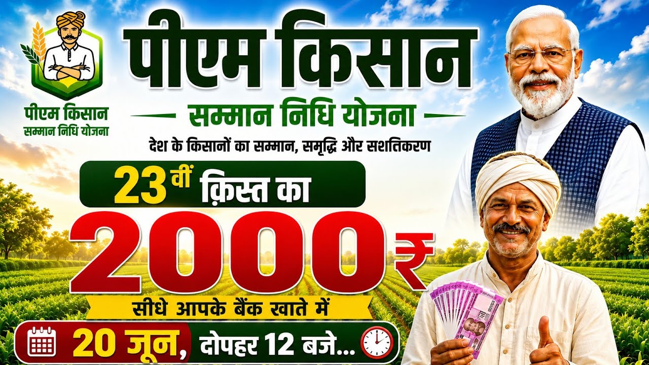 👳pm kisan 23th installment date 2026 | pm kisan 23 kist kab aayegi | pm kisan 2000 payment release 