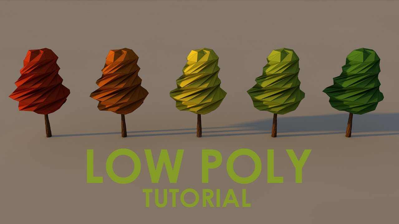Low Poly Tree Tutorial CINEMA 4D