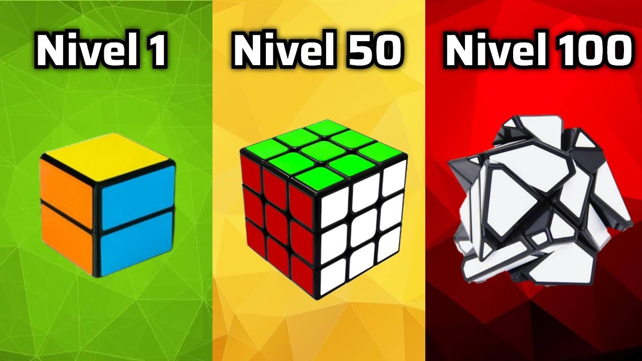 CUBOS de RUBIK del NIVEL 1 al NIVEL 100