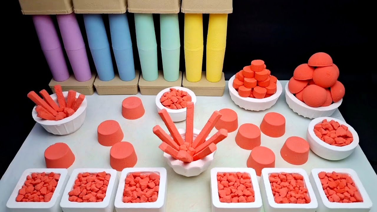 ASMR baking soda so relaxing red