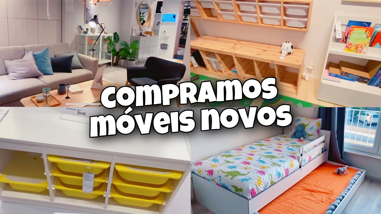 COMPRAMOS MÓVEIS NOVOS PARA O QUARTO DAS CRIANÇAS NO IKEA