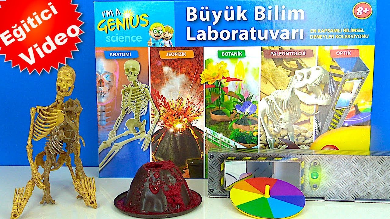 Büyük Bilim Laboratuvarı ile Niloya Mete tospik optik deney patlayan volkan dinozor kazı çalışması