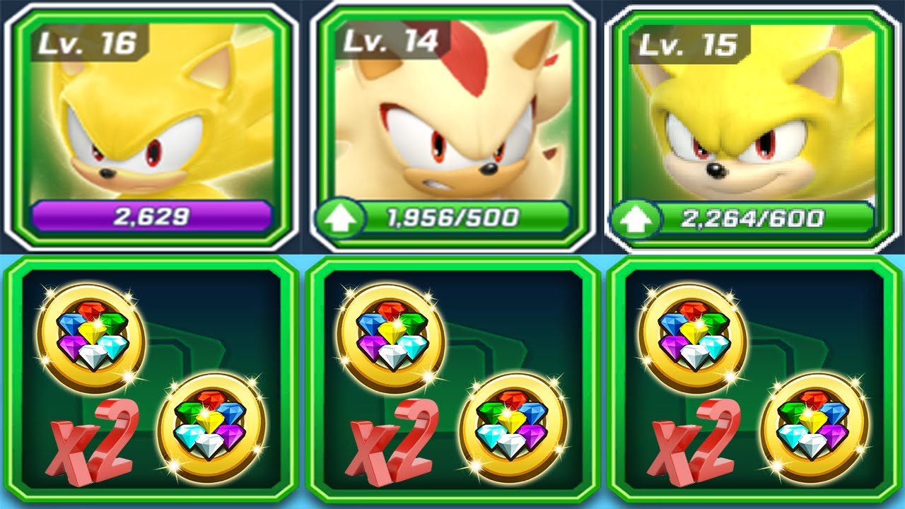 Sonic Forces - Challenge Win Trophies with Double Boost: Super Sonic vs S Shadow vs Move S Sonic