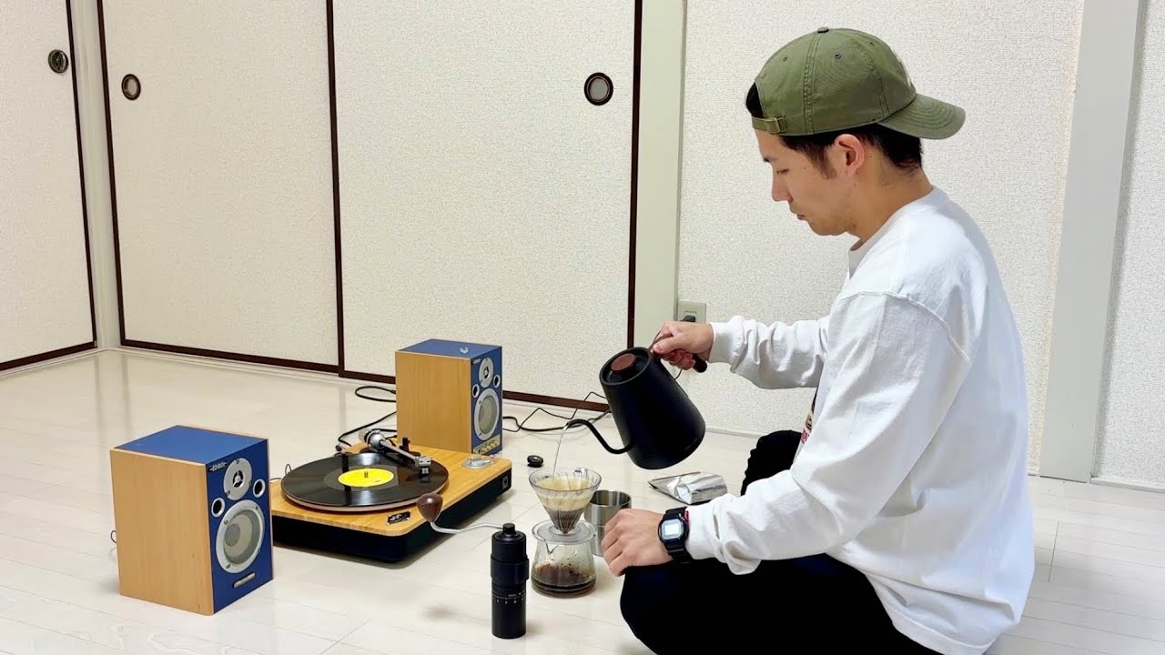 レコードプレーヤー買ってコーヒー淹れてみた【House of Marley】