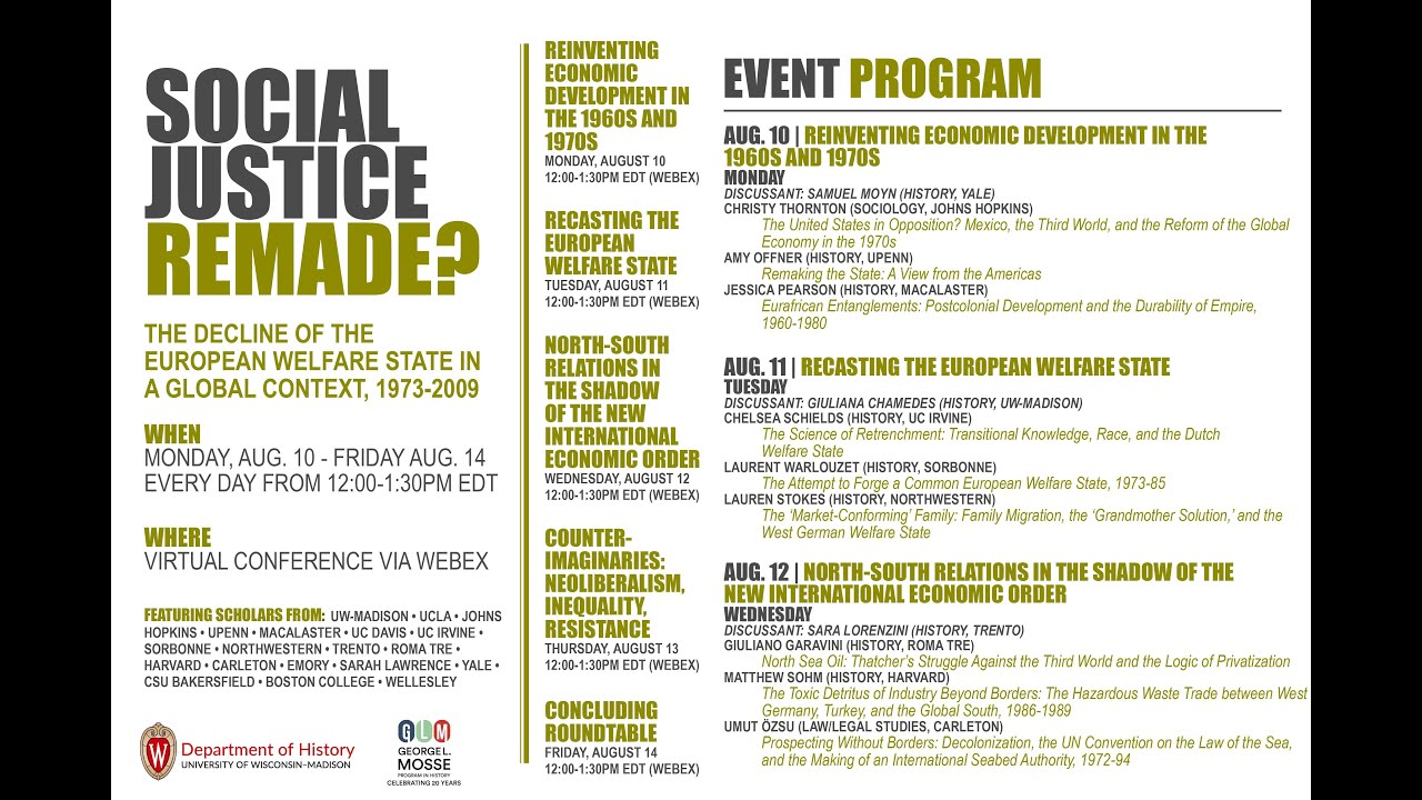 2020.08.10 - Social Justice Remade? The Decline of the European Welfare State, 1973-2009