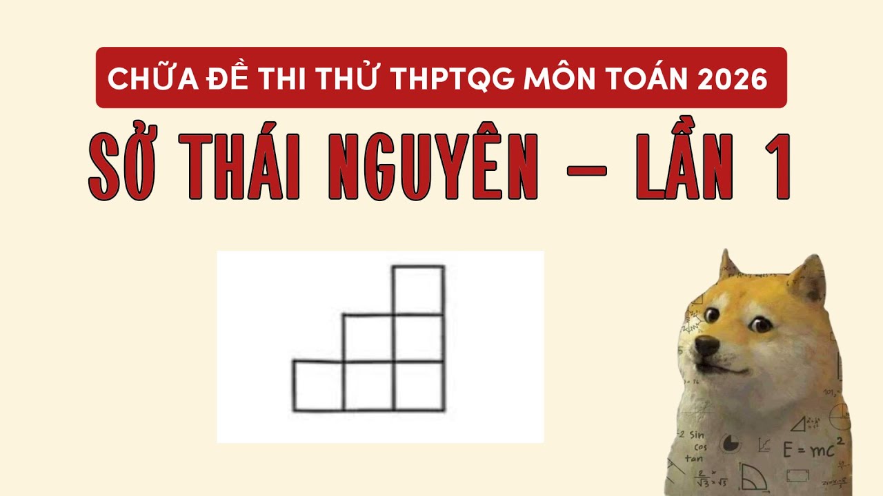CHỮA ĐỀ THI THỬ THPTQG M&Ocirc;N TO&Aacute;N 2026 LẦN 1 - SỞ TH&Aacute;I NGUY&Ecirc;N | XDMATHS