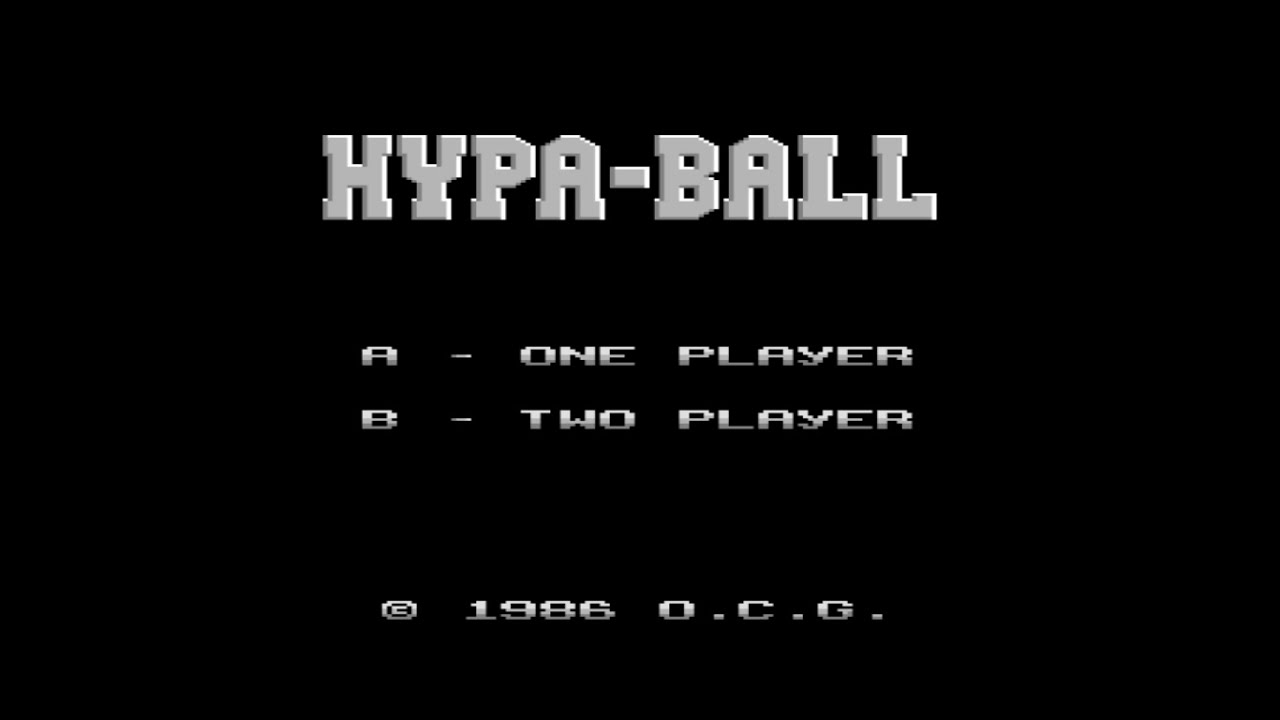 Hypa-Ball (C64) | Keith Tinman - Title Screen