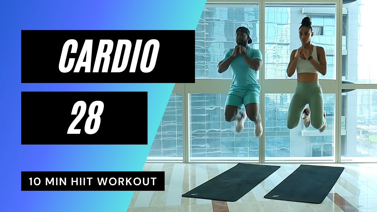 10 MIN CARDIO HIIT WORKOUT // Intense Calorie Burn | MrandMrsMuscle