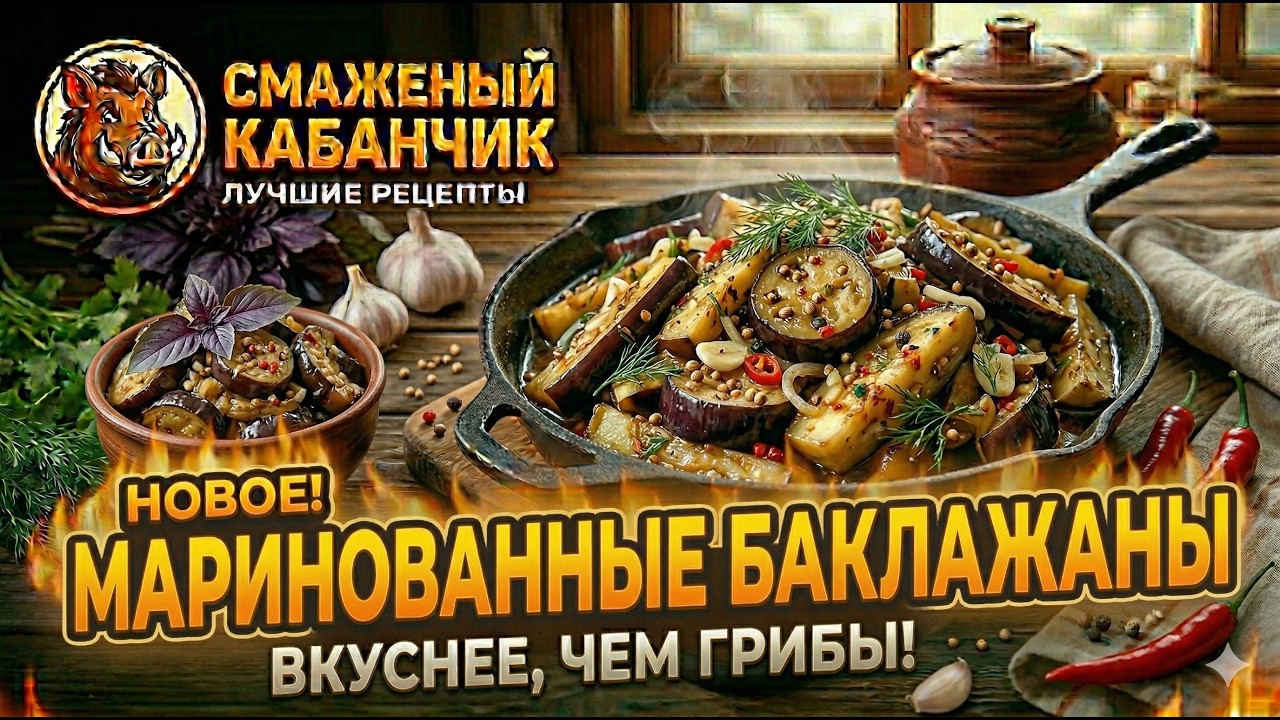 ХВАТИТ ИХ ЖАРИТЬ! 🍆 Самый вкусный рецепт маринованных баклажанов — вкуснее, чем грибы! ✨