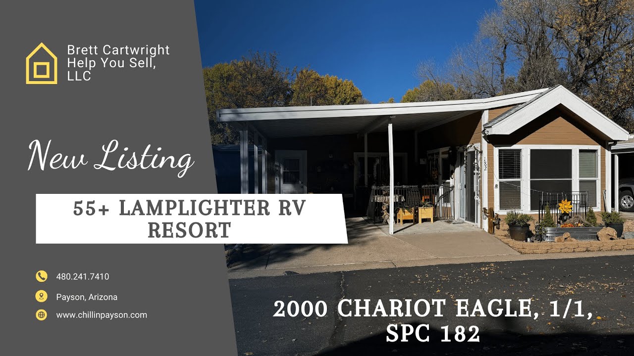 $109,500 - 2000 Chariot Eagle, 1/1, Spc 182, 55+ Lamplighter RV Resort