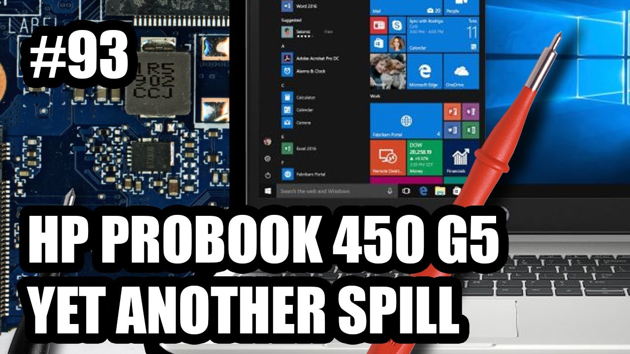HP Probook 450 G6 Motherboard - Yet Another Spill.