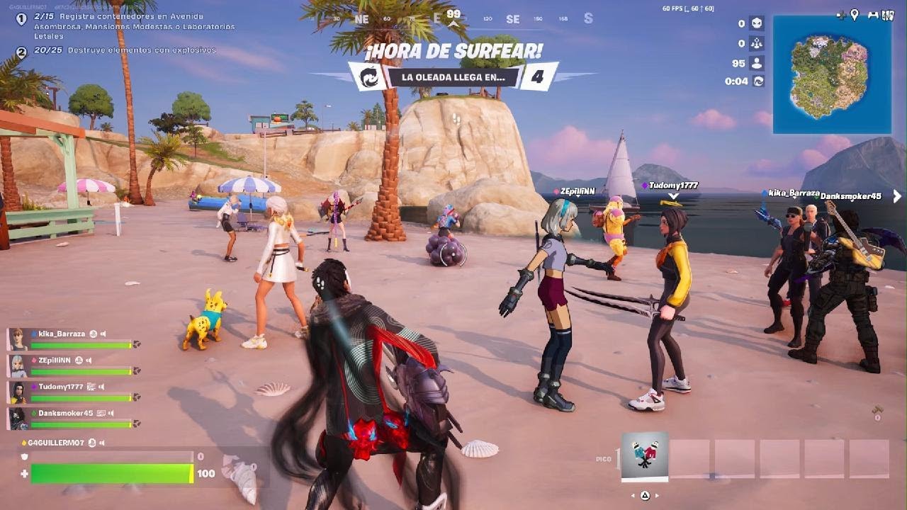 Fortnite Kika y amigos vaya Remontada😮😂👍🎮