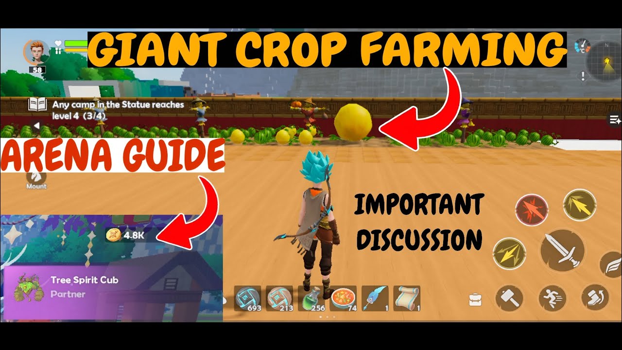 Farm giant crops in lightus full guide | Arena battle event guide | miraibogo like game | hindi